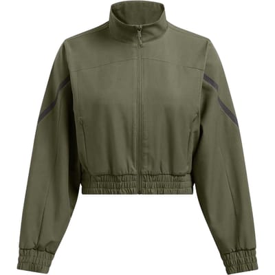 Under Armour Dames-top met trechterhals en lange mouwen (Groen)