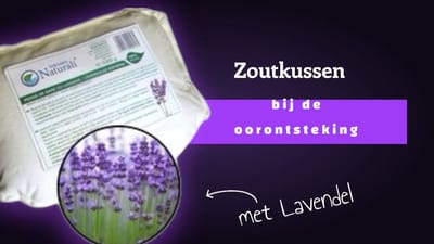 Zoutkussen met Transsylvanische mineraalzout en lavandel uit Praid warm of koud
