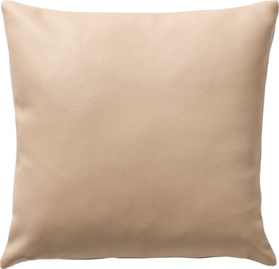 Dutch Decor JARED - kussenhoes 45x45 cm - leerlook - effen kleur - Irish Cream - beige - met rits - zonder binnenkussen
