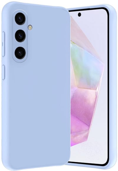 Hoes - Geschikt voor Samsung Galaxy A36 - Sterk & Shockproof - Hoesje Cover - Siliconen Case - Lichtblauw