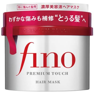 fino Shiseido Premium Touch haarmasker 230 g - Diepe herstelbehandeling voor droog, beschadigd en pluizig haar