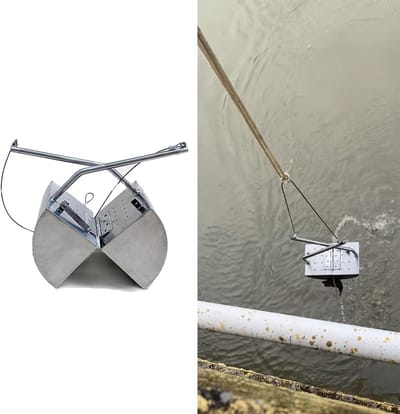 Bodem Sampler - Slib Grijper - Water Bemonstering - Roestvrij Staal - 3L Capaciteit - Zilver