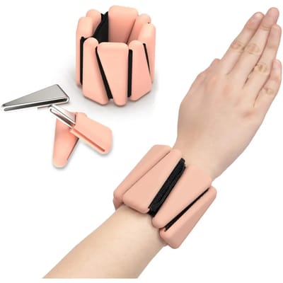 Poids pour poignets 1/2 livre Yoga Fitness Exercice Triangle Silicone Adjustable Cheville Poignet Protecteur Poids Bracelet Jogging Poignet B Utilisation Pratique 1PCS 1lb rose