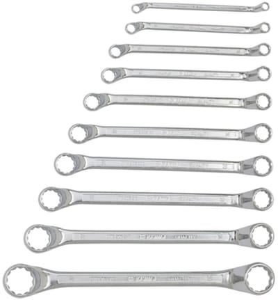 Wurth - Metrische dubbele ringsleutel Met POWERDRIV®, 10 stuks - Metrische dubbele ringsleutel Met POWERDRIV®, 10 stuks x 1 st Sleutelwijdte 8 x