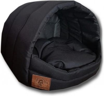 Hondenmand - kleine hond - box - hondemand - 45 x 49 x 36 cm - zwart - hondenbed - hondebed