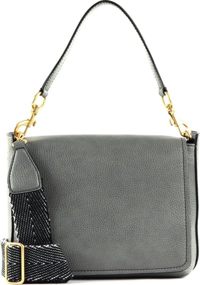 GIANNI CHIARINI Leren Schoudertas Tea Shoulderbag Quartz Grijs