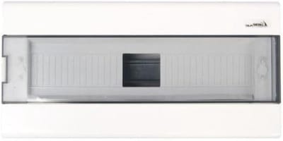 Verdeel kast - Zekeringkast - Elektrische installatie - 18 modules - Enkelfasig - Wit