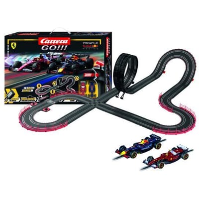 Carrera Go!!! Racebaan - Speelgoed - Speed Zone Formule 1 - Max Verstappen No.1 vs. Lewis Hamilton No.44 - 6,3m - 1:43