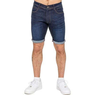 Enzo | Heren Slim Fit Denim Shorts