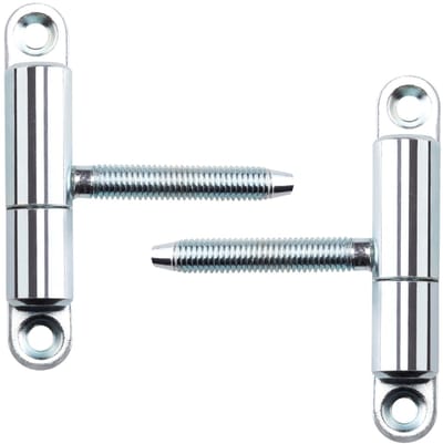 SOTECH 2s Deurscharnieren Inboorscharnier 15 x 83 mm met stift M8 x 47 mm Opschroefscharnier Scharnier voor binnendeuren om vast te schroeven/boren (verzinkt staal)