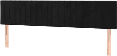 Hoofdborden Set - Bedhoofden - Bedombouw Completeren - In Hoogte Verstelbaar - 2x 100x5x78/88 cm - Zwart