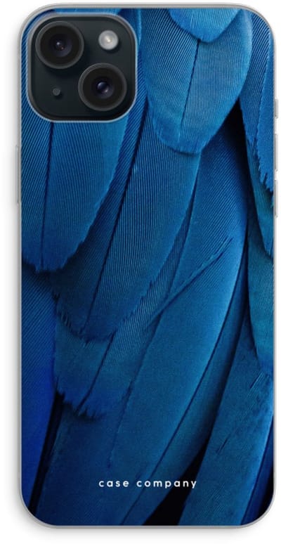 Case Company® - Hoesje geschikt voor iPhone 15 Plus hoesje - Pauw - Soft Cover Telefoonhoesje - Bescherming aan alle Kanten en Schermrand