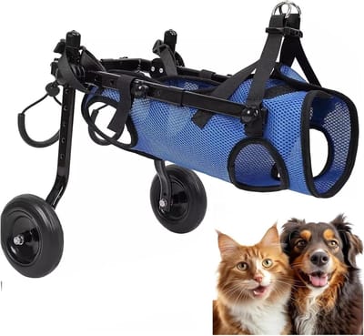 Hondenrolstoel - Hulpmiddel Honden - Mobiliteit Ondersteunen - Verstelbaar Comfort - XS tot M