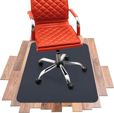 Vloerbeschermingsmat Bureau - Onderlegger bureaustoel - Vloer beschermen - Geluidsdempend en krasbestendig - 120 x 145 cm - Antraciet