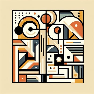 Doodle picasso schilderij | Abstracte meesterwerken: een eerbetoon aan Picasso's Doodle Art | Kunst - 60x60 centimeter op Canvas | Foto op Canvas