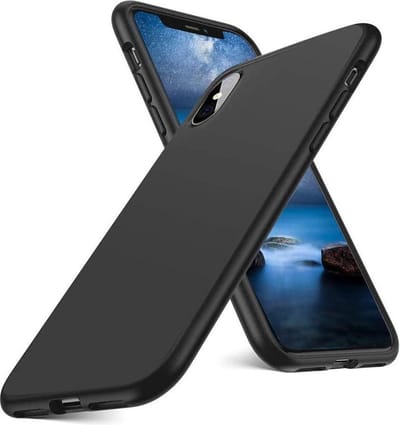 TrendyBescherming Telefoonhoesje - Back Cover - Geschikt Voor Apple IPhone X - Zwart En Black
