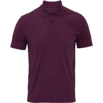 Premier Heren Coolchecker Pique Poloshirt (Aubergine)
