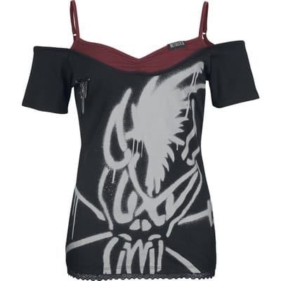 Metallica T-shirt - EMP Signature Collection - S tot XXL - voor Vrouwen - zwart/donkerrood