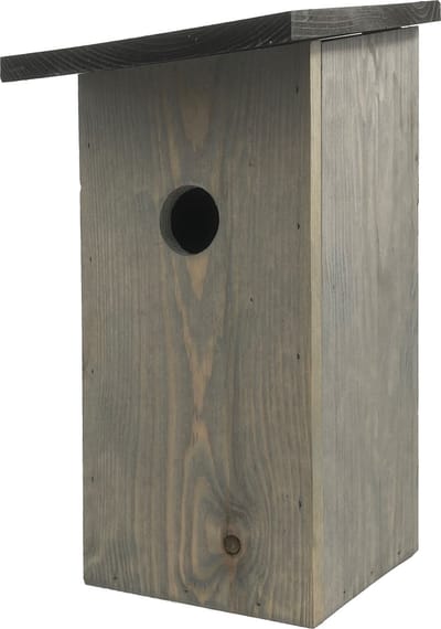 GARDEN SPIRIT Vogelhuisje Nestkast koolmees en mussen 14 x 16 x 33 cm