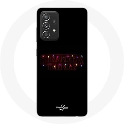 Coque pour Samsung Galaxy A52 - MANIACASE - Stranger Things - Noir - Plastique - Mixte
