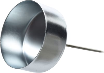 Theelichthouder ijzer met pen dia.4,2cm
