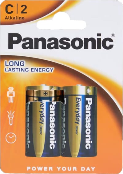 PANASONIC Batterij C 2 Alkaline - 2 stukjes