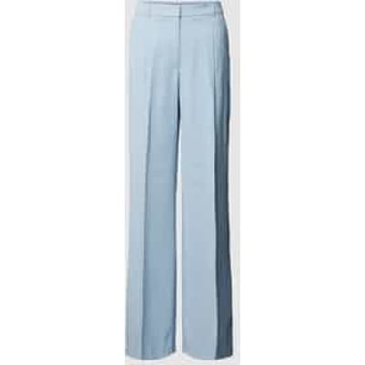 Stoffen broek van viscosemix met persplooien