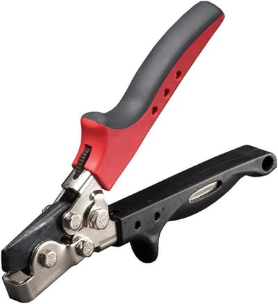 Metaalpons Tool - Verbindingspons - Metaal Verbinden - Versterkte Hefboomwerking - 3/8 Inch - Zwart Rood
