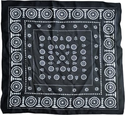 Boerenbontzakdoek 48x48 cm Zwart - 10 Stuks