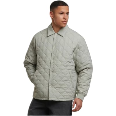 Urban Classics - Quilted Overshirt Jacket - XXL - Groen