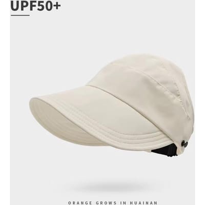 Sneldrogende Hoed Zomer Lege Pet Dames Upgrade Kan Masker Ophangen Buiten Vizier Dunne Sneldrogende Zonnehoed beige