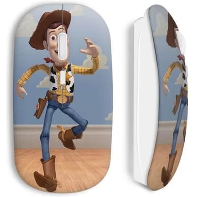 Souris Sans Fil - Woody - Toy Story - Cowboy - USB Wifi - Compatible Mac et PC