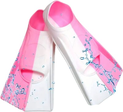 Bovista Zwemvliezen Voor Kinderen & Volwassenen - Flippers - Zwemflippers - Snorkelset - Wit/Roze - Maat XXXS