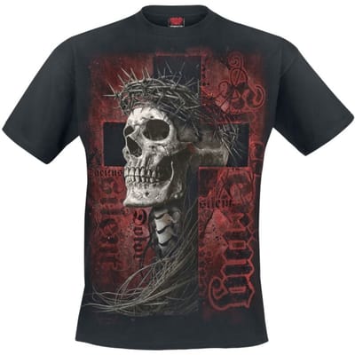 Spiral T-shirt - SILENT SUFFERING - T-Shirt - S tot 4XL - voor Mannen - zwart