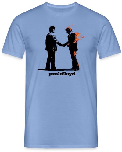 Pink Floyd Album Cover En Logo T-Shirt Heren