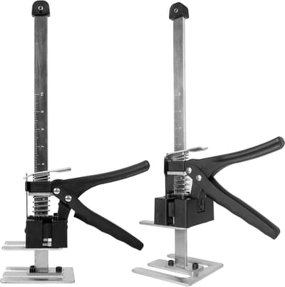 2pcs Werkbesparende Arm Deur Gebruik Plaat Hefapparaat Klem Plaat Niveau Systeem 1058lb/480kg voor Vloeren - Deuren - Kastinstallatie Jack voor Gyproc - 38.8cm