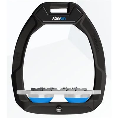 Veiligheidssportbeugels Plat Ultra Grip Zwart/Grijs/Blauw Flex-On Safe-On