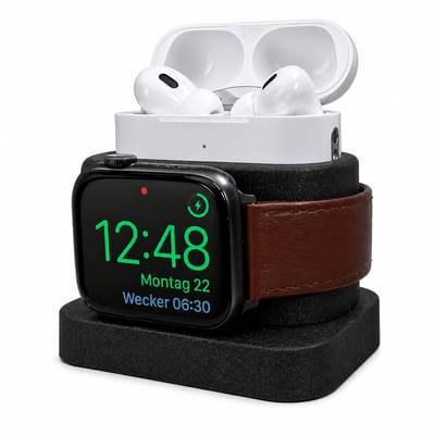 Dock Geschikt voor Apple Watch en AirPods Pro – Oplaadstation – Universele Stand Geschikt voor Apple Watch Ultra en Series 1 t/m 9 & AirPods Pro 1/2 – Bureau Organizer – Zwart