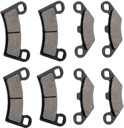 Dailygoods- Remblokken Professionele Kwaliteit - Remblokken 800/570 - Achterste Remblokken - Aftermarket Vervangingen - 8 Stuks - IJzer Materiaal - Remschijven