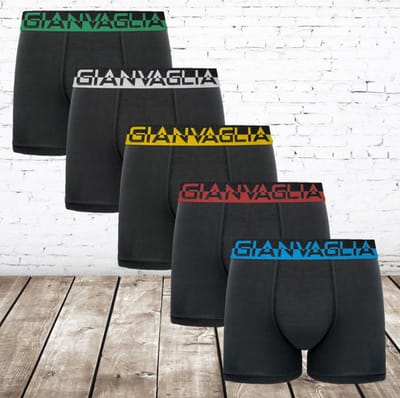 GIANVAGLIA® Deluxe Heren Katoenen Boxershort GVG-5008 5-pack -Gianvaglia-XL-Boxershorts