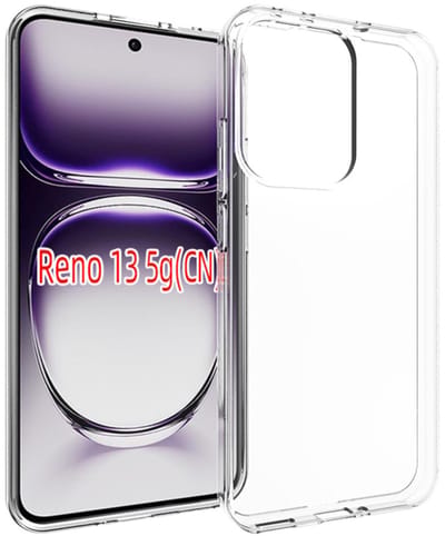 MobyDefend Hoesje - Geschikt voor Oppo Reno13 - Transparante TPU Backcover - Volledig Doorzichtig
