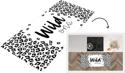 Keukenloper - Loper keuken - Wild one - Spreuken - Quotes - 120x50 cm - Keukenloper vinyl