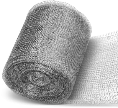 Dailygoods- Draadgaas Roestvrij Staal - Knaagdierbescherming - Insectenbestrijding - Vogelbestrijding - Fijnmazig - 12,7 cm x 3 m - Gaas
