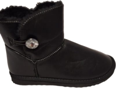 PRETTY- WINTERBOOTS-GEVOERD-LEDERLOOK-SHINYSTONE SLUITING-40