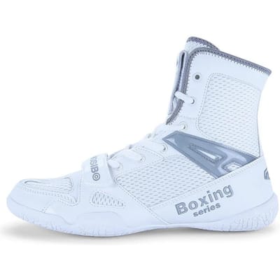 Nieuwe worstelschoenen Heren Dames Worstelsneakers Comfortabel Gymschoeisel Luxe Bokssneakers 43 white