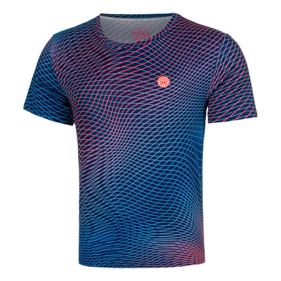 BIDI BADU Out of Control T-shirt Heren-donkerblauw, koraal