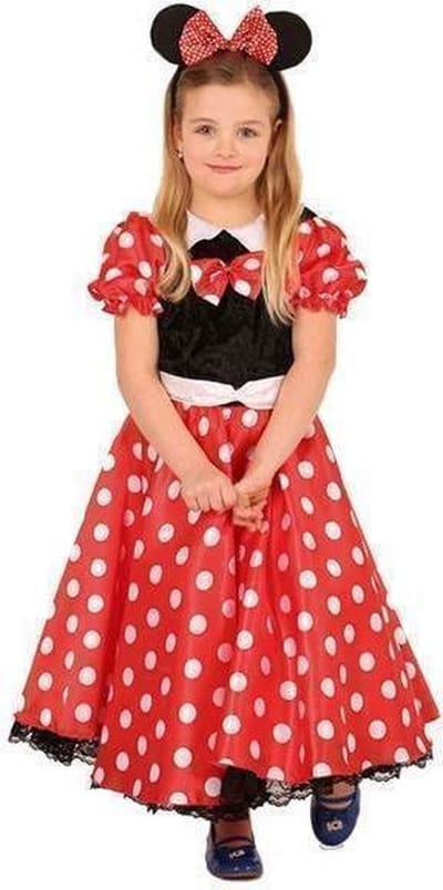 Kostuum Minnie Mouse kind - Maat 128