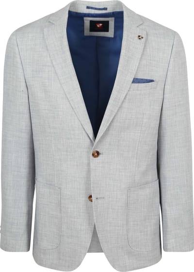 Suitable Colbert Leek Lichtgrijs - Maat 46 - Heren blazer