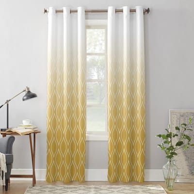 Marokko Geel Verloop Raamgordijnen Woonkamer Slaapkamer Raambekleding Huishouden Keukengordijnen 135W x 135H(cm) x1