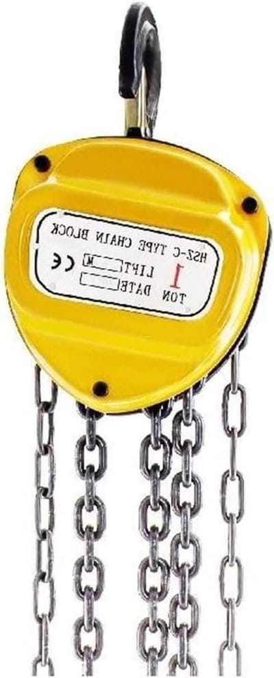 Handmatige Kettingtakel - Hefblok - Zware Lasten Heffen - Duurzaam IJzeren Behuizing - 2 Ton Capaciteit - Zilver